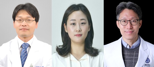 왼쪽부터 국립암센터 임명철 교수, 박은영 연구원, 용인세브란스병원 어경진 교수
