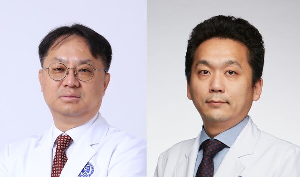 왼쪽부터 이경열 교수와 김진권 교수 