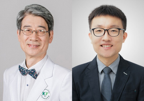  왼쪽부터 이성기 교수, 박환우 교수