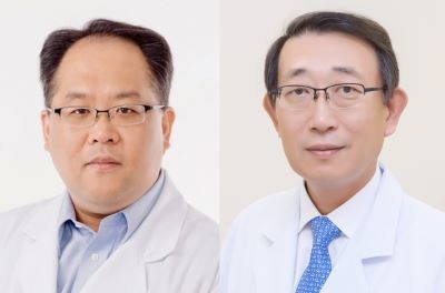 왼쪽부터 서울아산병원 의생명과학교실 신동명, 비뇨의학과 주명수 교수
