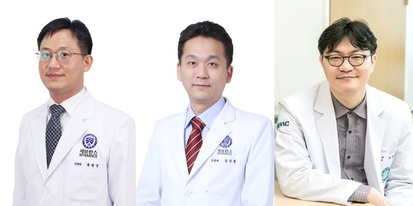 왼쪽부터 용인세브란스병원 신경과 유준상 교수, 김진권 교수, 이대서울병원 신경과 송태진 교수.