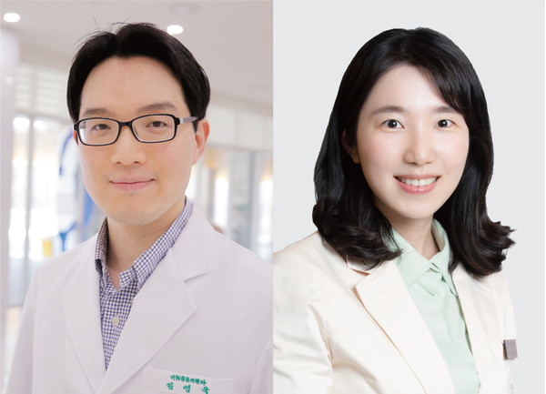 왼쪽부터 김영욱 성모병원 교수, 박지연 강북삼성병원 교수