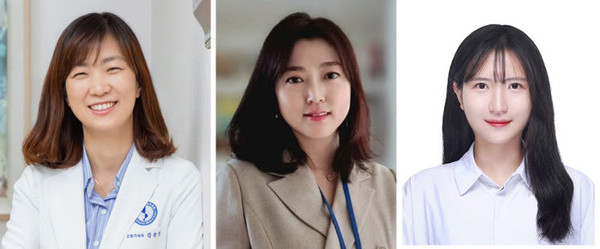 왼쪽부터 아주대병원 소화기내과 김순선 교수, 은정우 연구교수, 안혜리 대학원생
