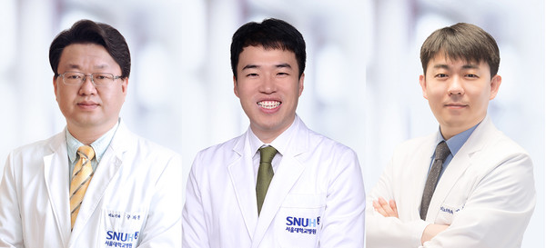 왼쪽부터 서울대병원 비뇨의학과 구자현·육형동·정승환 교수