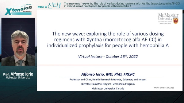 한국화이자제약은 지난달 27일 혈우병 A 치료제 ‘진타® 솔로퓨즈’의 웹 심포지엄을 개최했다. 이날 심포지엄에서는 혈우병 환자의 약물동력학적 프로파일을 확인해 개인 맞춤형 예방요법을 실현할 수 있는 방안이 제시됐다. 사진 제공=한국화이자제약 