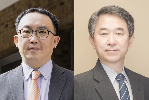 왼쪽부터 문형곤 센터장, 서울의대 김종일 유전체연구소장 