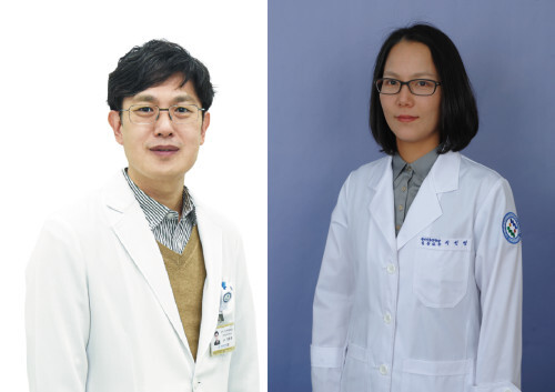 왼쪽부터 조동휴 교수, 이선영 교수/ 전북대병원
