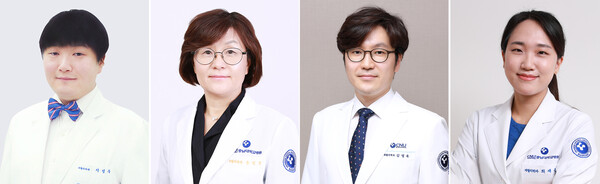 지성주·손민균·김영욱 교수·최재은 전공의. 사진=충남대병원 제공