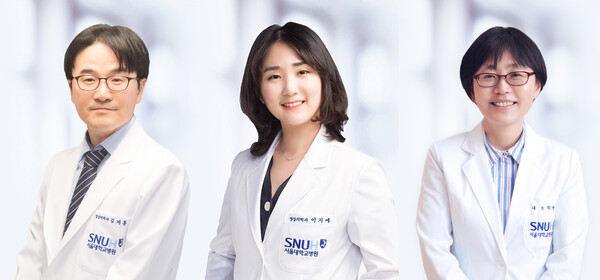 김지훈 교수, 이지예 교수, 박영주 교수. 사진 제공=서울대병원
