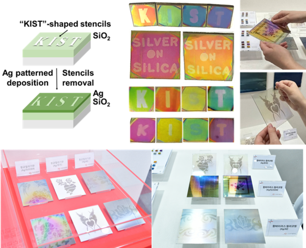 항바이러스 코팅의 두께에 따른 광학현상으로 다양한 색 발현 결과 / KIST