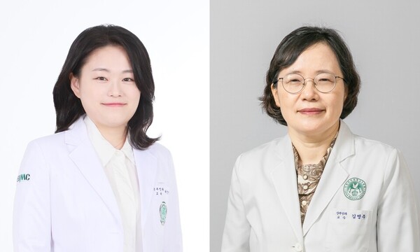 왼쪽부터 이대목동병원 산부인과 허영민, 김영주 교수