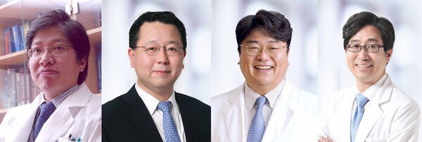 신경과 이상건·주건 교수, 임상약리학과 장인진·유경상 교수. 사진 제공=서울대병원