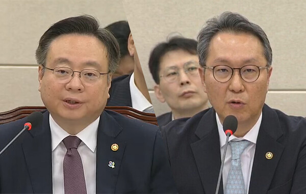 지난 6월 26일 열린 국회 청문회에서 답변하고 있는 보건복지부 조규홍 장관과 박민수 제2차관. ⓒ청년의사