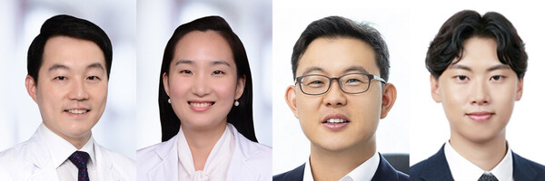 왼쪽부터 서울대병원 혈액종양내과 고영일·변자민 교수, 서울대 생명과학부 윤태영 교수, 전창주 연구원(사진제공: 서울대병원).