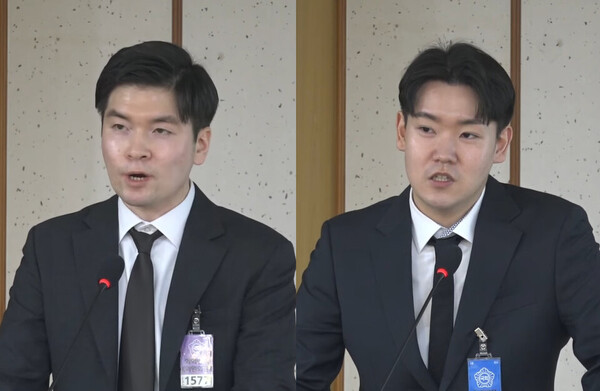 사직 전공의인 김은식 전 세브란스병원 전공의협의회장과 김준형 전 순천향대병원 전공의협의회장은 과도한 근무에도 제대로 된 전문의 수련을 받지 못하는 현실을 비판했다. ⓒ청년의사